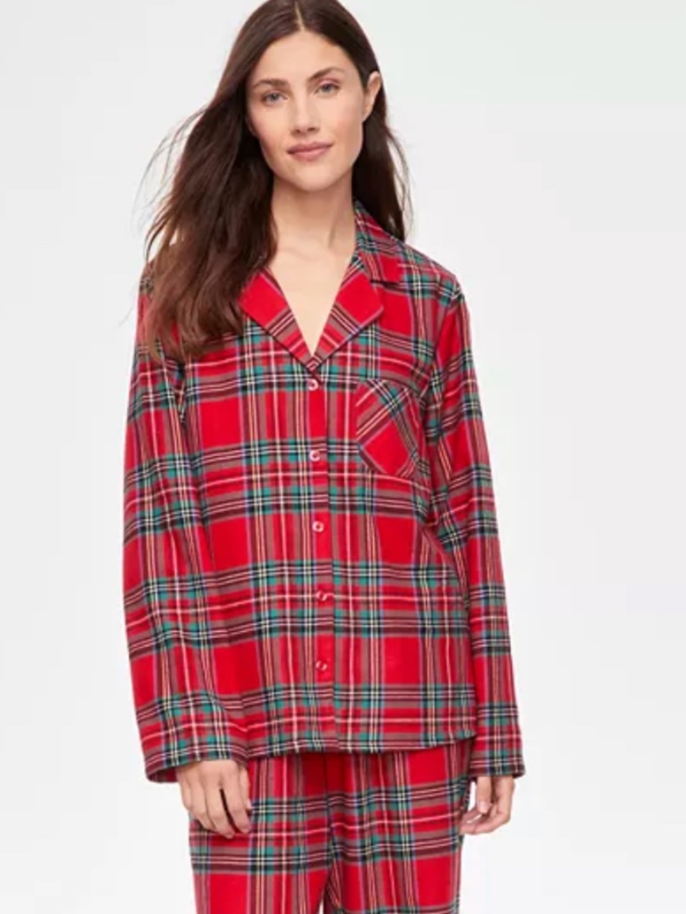 Holiday Lane Women's Brinkley Plaid  Family Pajamas Top